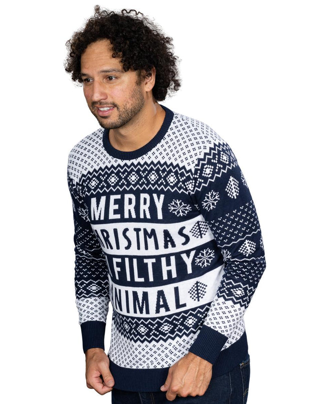 Suéter Navideño Feo Marino Animal Sucio Unisex