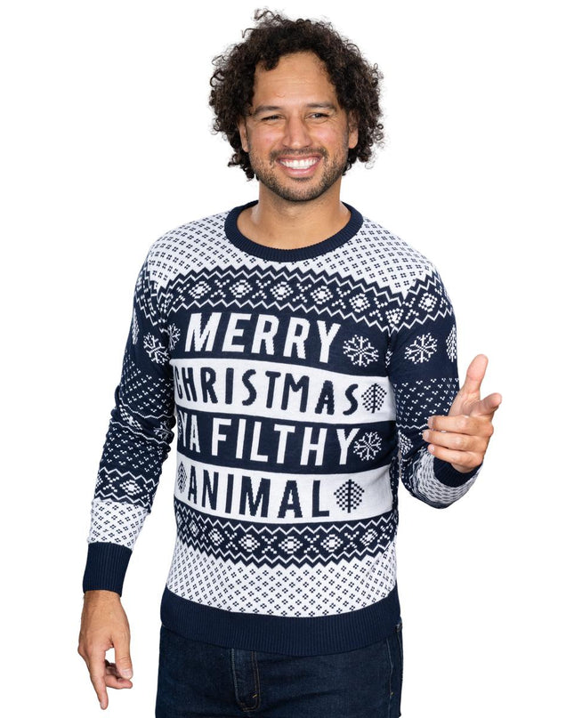 Suéter Navideño Feo Marino Animal Sucio Unisex