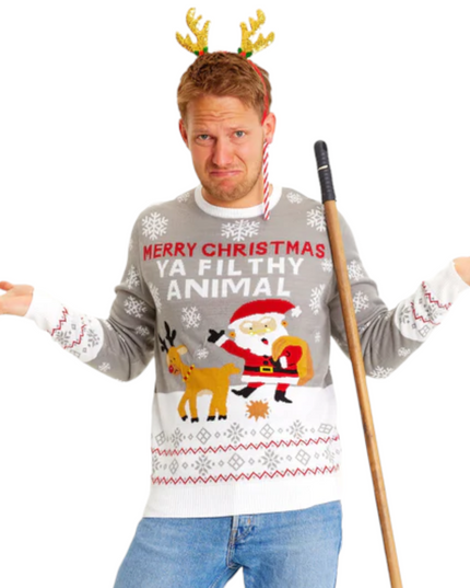 Glædelig Jul, Du Beskidte Dyr Grå Trøje