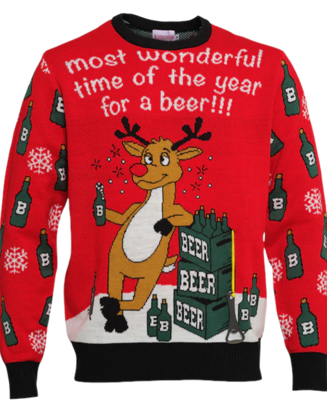 Christmas Sweater for the Most Wonderful Beer Time