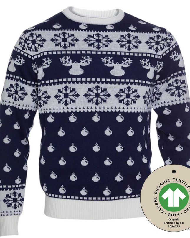 Classic Blue Christmas Sweater