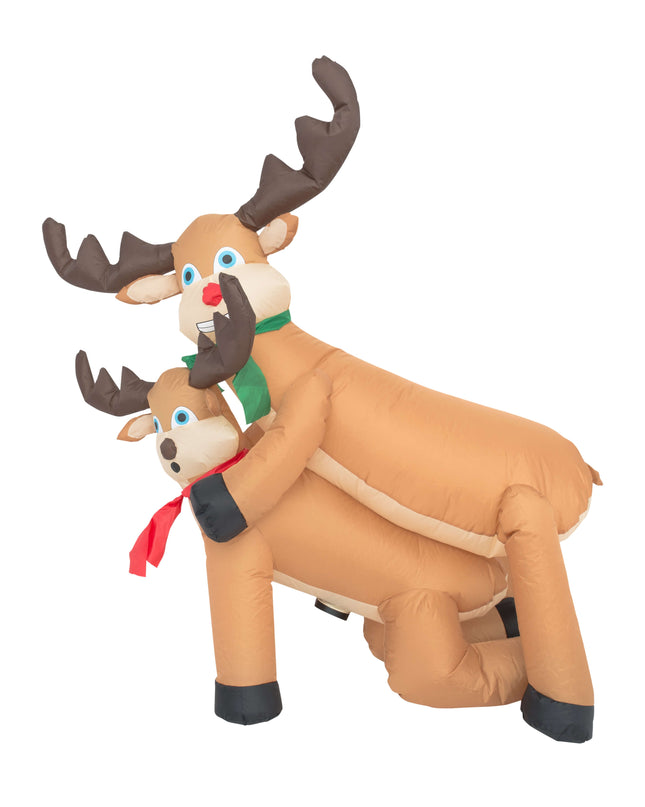 Funny Humping Reindeer Lawn Inflatable Decoration