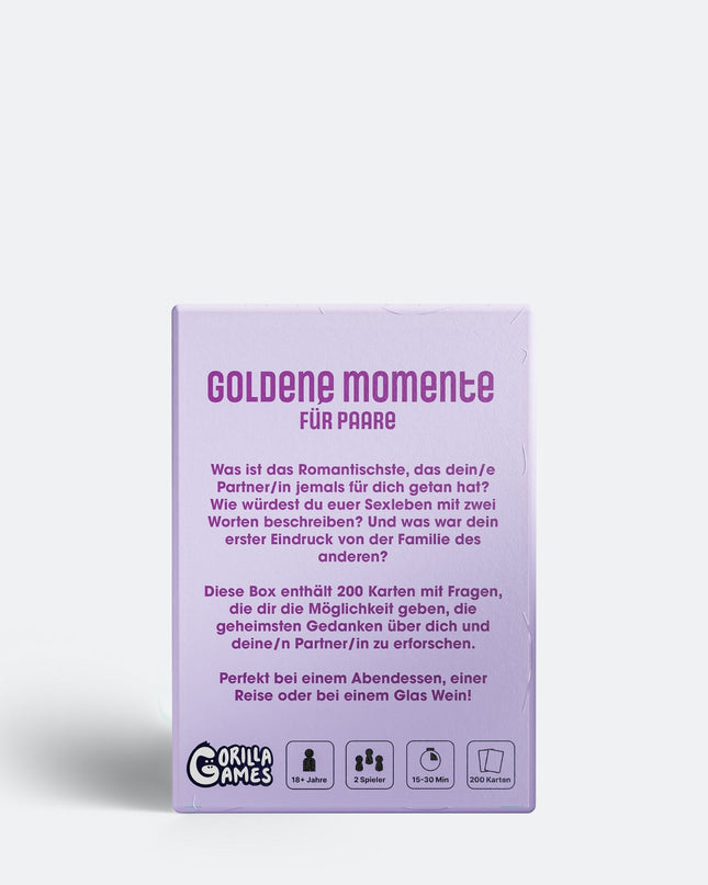 Golden Moments Couples Board Game - Quality Time Together