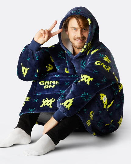 HappyHoodie Game Over - Sjovt Loungewear til Voksne