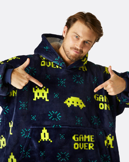 HappyHoodie Game Over - Sjovt Loungewear til Voksne