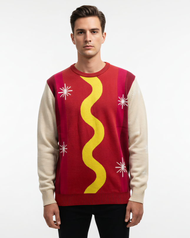 Wienerschnitzel Funny Hotdog Ugly Christmas Sweater