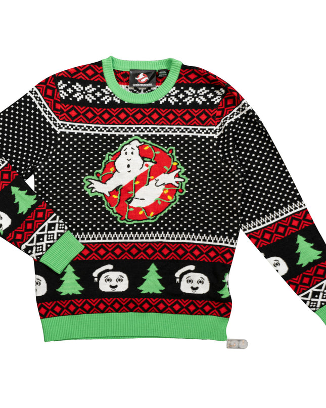Ghostbusters LED Light-Up Ugly Christmas Sweater