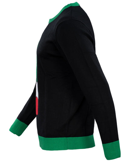 Grøn Tegneserie Monster Midterfinger Unisex Grimasse Sweater