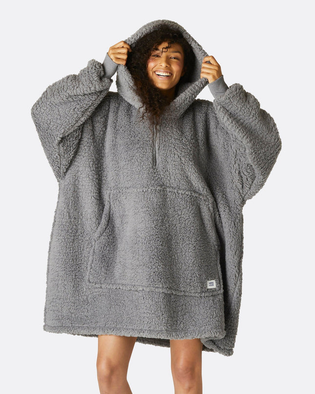 Grey Sherpa HappyHoodie