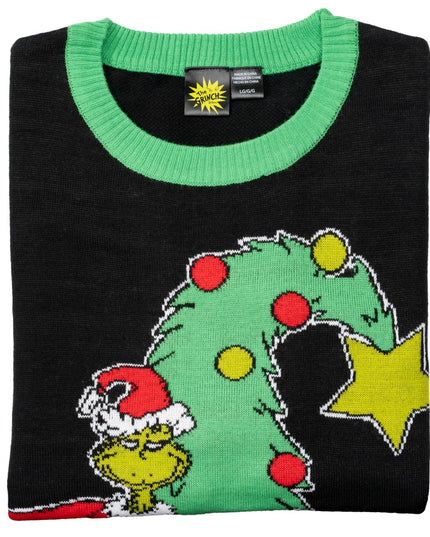 Grinch Christmas Tree Unisex Ugly Christmas Sweater