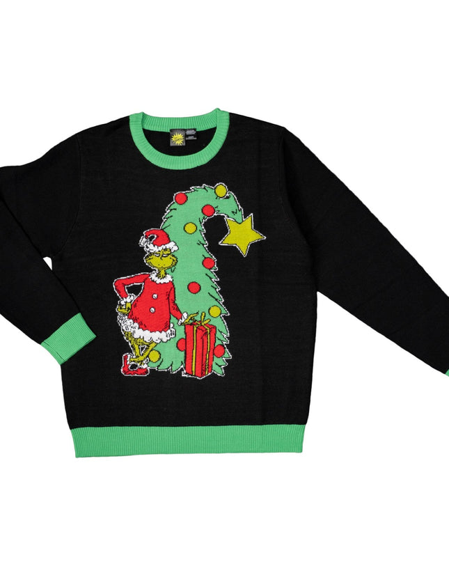 Grinch Xmas Tree Unisex Ugly Christmas Sweater