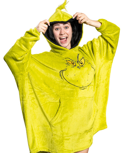 Poncho de sueño Grinch Face