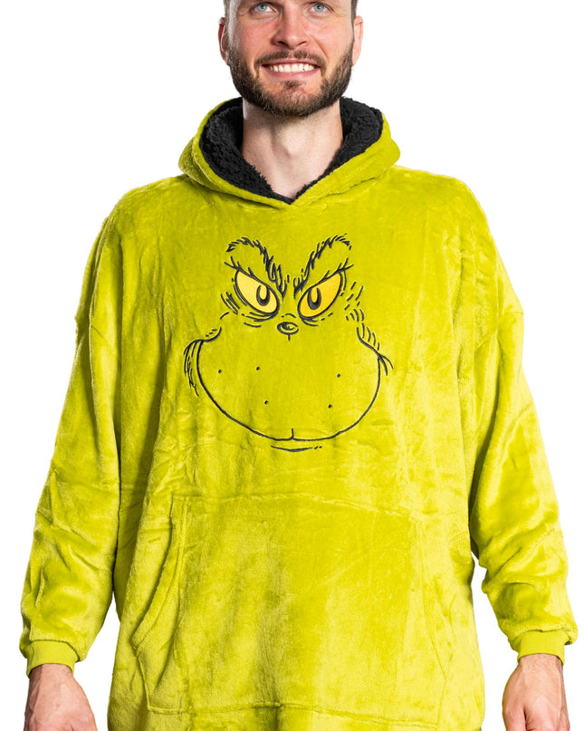 Grinch Face Sleep Poncho