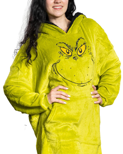 Grinch Face Sleep Poncho