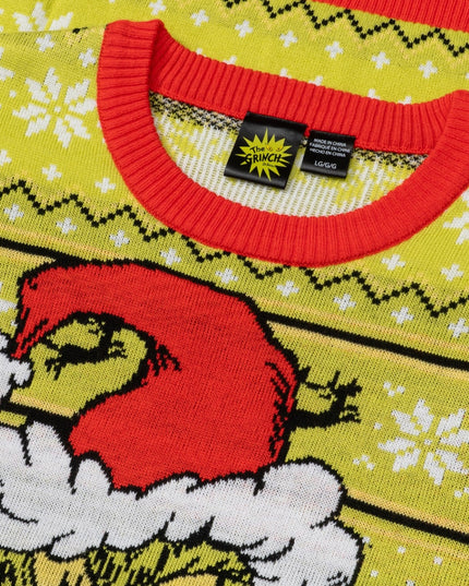 Feeling Grinchy Santa Hat Adult Ugly Christmas Sweater