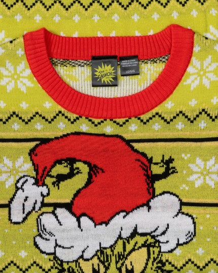 Feeling Grinchy Santa Hat Adult Ugly Christmas Sweater