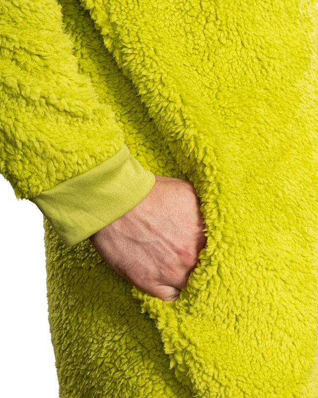 Grinch Sherpa Union Suit with Head Zipper