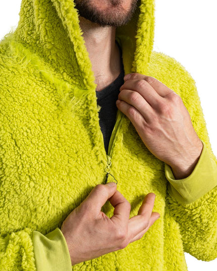 Grinch Sherpa Heldragt med Hoved Lynlås