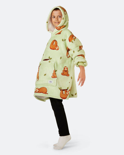 Børns dovendyr happyhoodie til hyggelig komfort