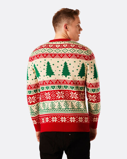 Men's Driving Home Christmas Sweater for Festive Spirit