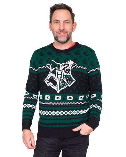 Harry Potter Slytherin Christmas Patterns Ugly Sweater