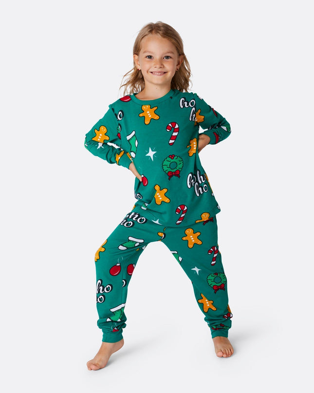 Grøn Hohoho Familie Pyjamas