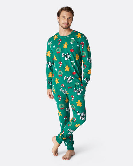 Grøn Hohoho Familie Pyjamas