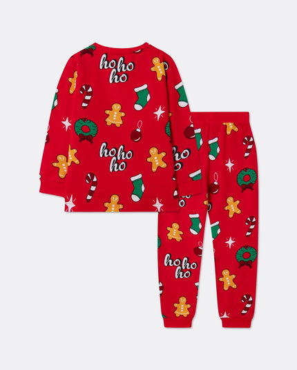 Kids' Red Hohoho Christmas Pajamas