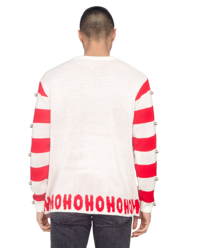 I Love Xmas HOHOHO Light Up and Bells Ugly Sweater
