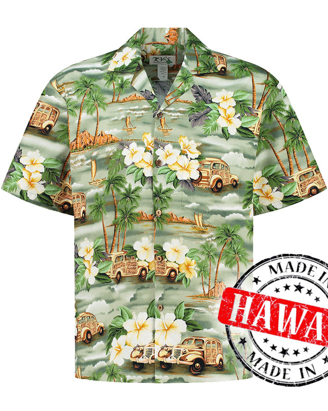 Camisa Hawaiana con Flores de Hawaii