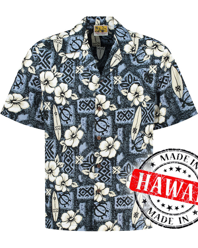 Hibiscus Surfboards Hawaiian Shirt