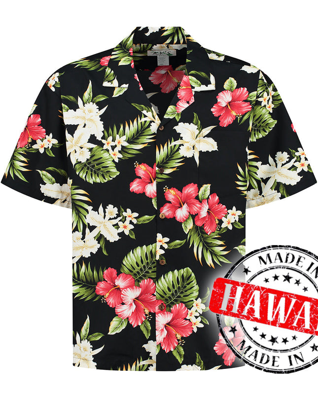 Tropical Flowers Hawaiian Shirt for Men