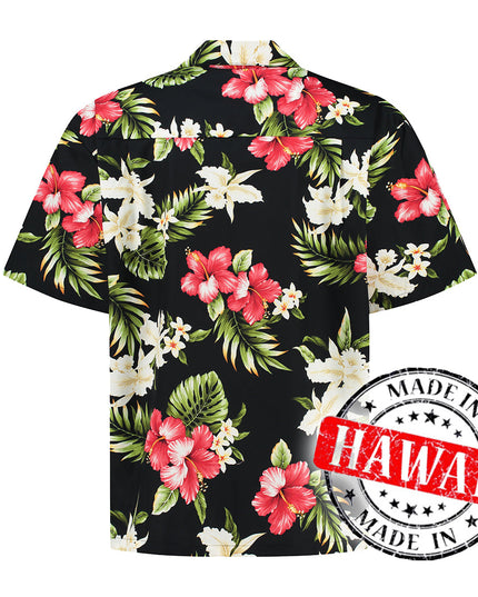 Camisa hawaiana Flores Tropicales para Hombres