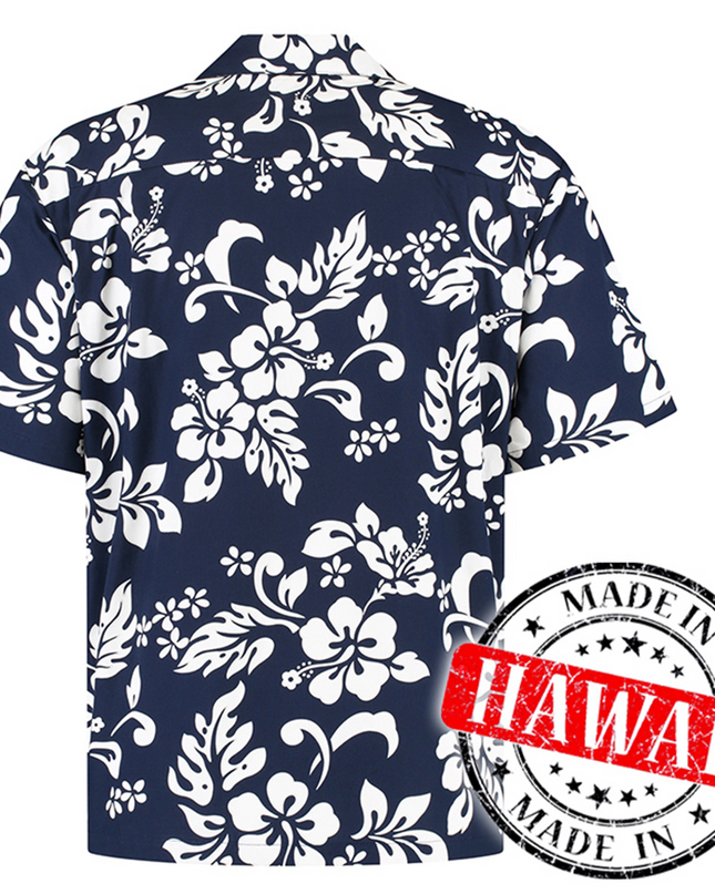 Blue Floral Hawaiian Shirt