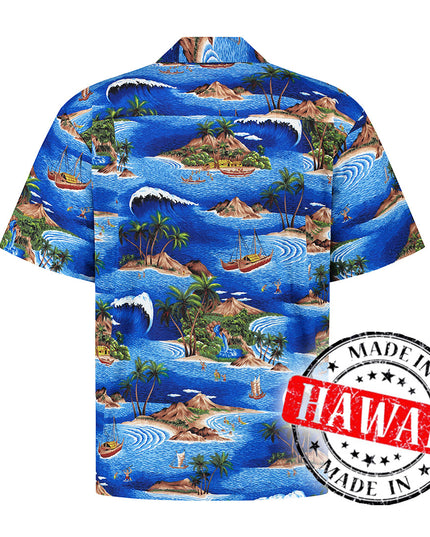 Camisa hawaiana Navegando por Hawái