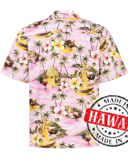 Camisa hawaiana Tema Aventura en la Isla