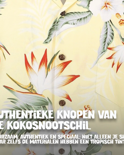 Camisa Hawaiana Amarilla Hibisco para Hombres