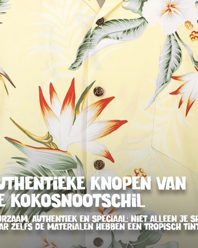 Hibiscus Yellow Hawaiian Shirt for Men