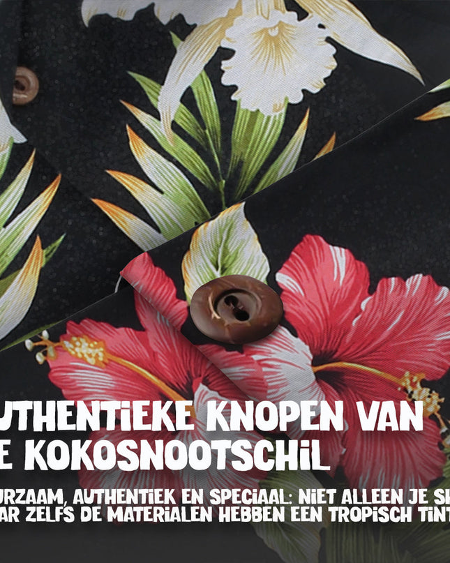 Tropical Flowers Hawaiian Shirt for Men