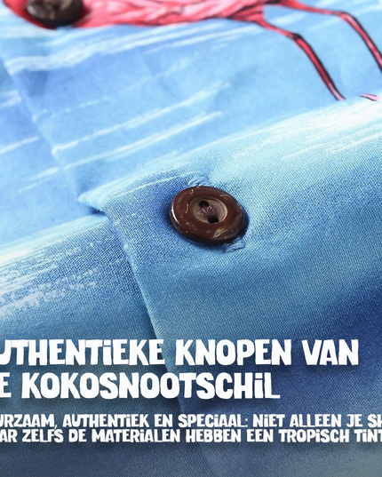 Hawaiian Shirt Flamingo in Water Design