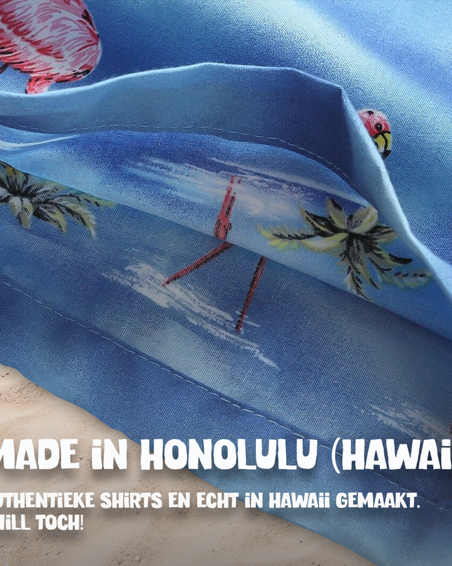 Flamingo in Water Design Hawaiian Shirt