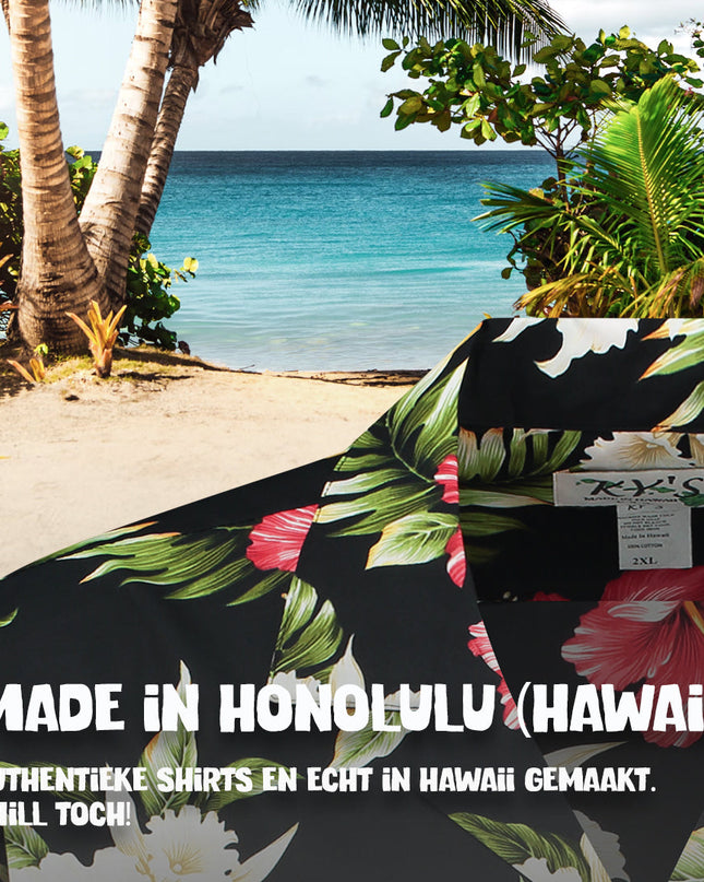 Tropical Flowers Hawaiian Shirt for Men