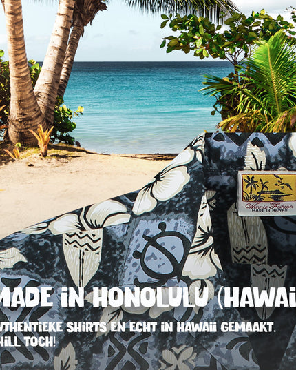 Camisa Hawaiana Hibiscus Surfboards
