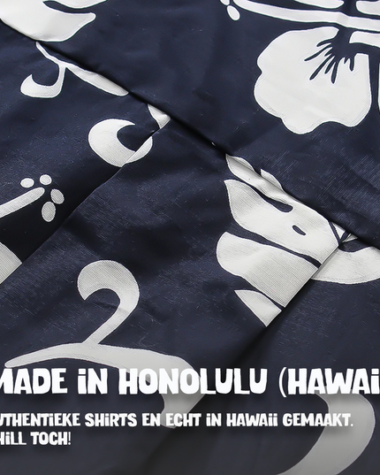 Camisa Hawaiana Floral Azul