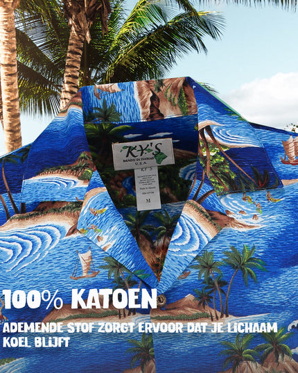 Camisa hawaiana Navegando por Hawái