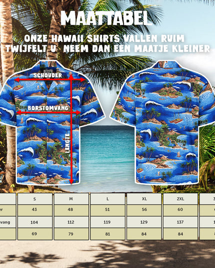 Camisa hawaiana Navegando por Hawái