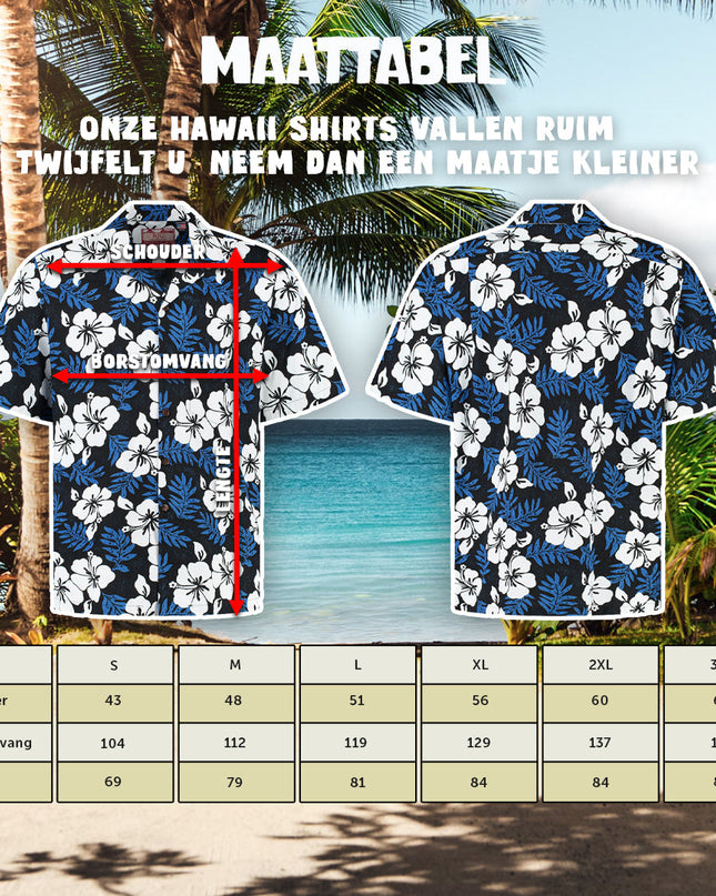 Graceful Blue Flowers Hawaiian Shirt