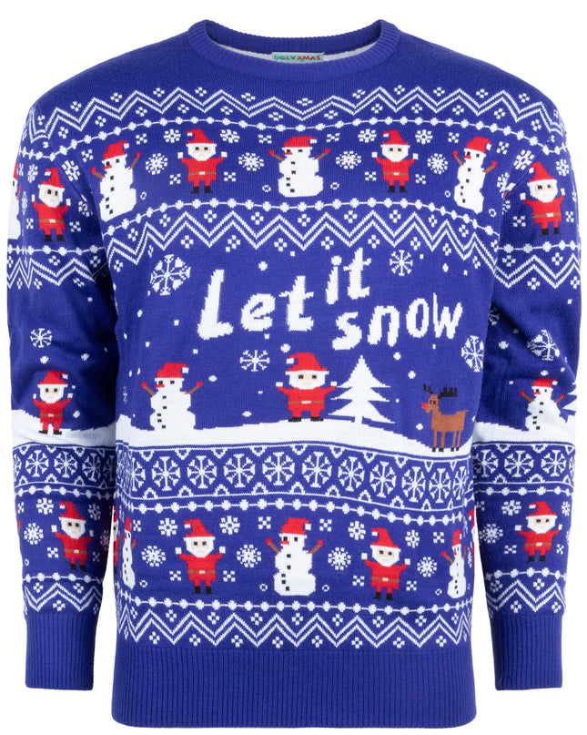 Christmas Sweater Marius for Women with Let it Snow Design