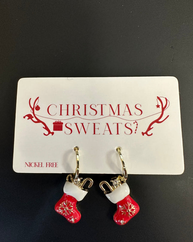 Christmas Sock Earrings