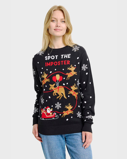 Imposter Christmas Sweater for Women - Cozy Holiday Style